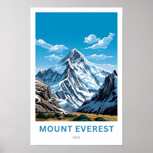 Mount Everest Asia Travel Print