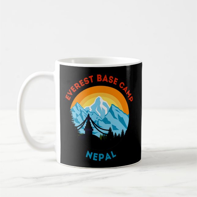 Mount Everest Base Camp Nepal Mountain Hiker Climb Coffee Mug (Left)