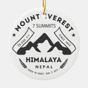 Mount Everest Ceramic Tree Decoration