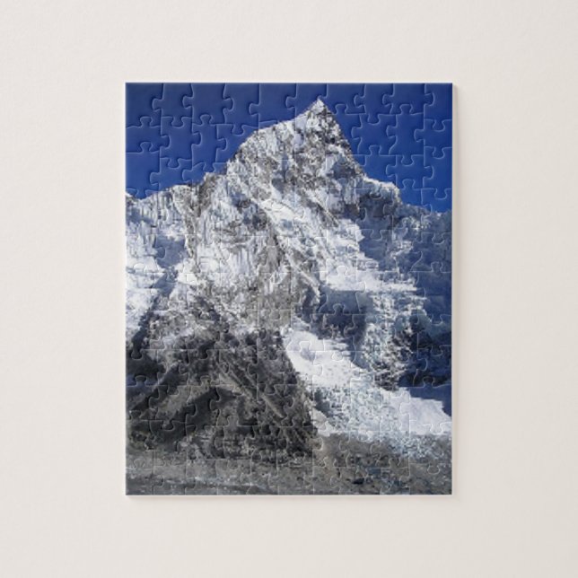 mount Everest mountains abstract blue Jigsaw Puzzle (Vertical)