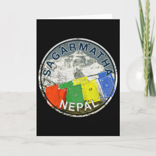 Mount Everest Nepal Sagarmatha Vintage Climbing T Card