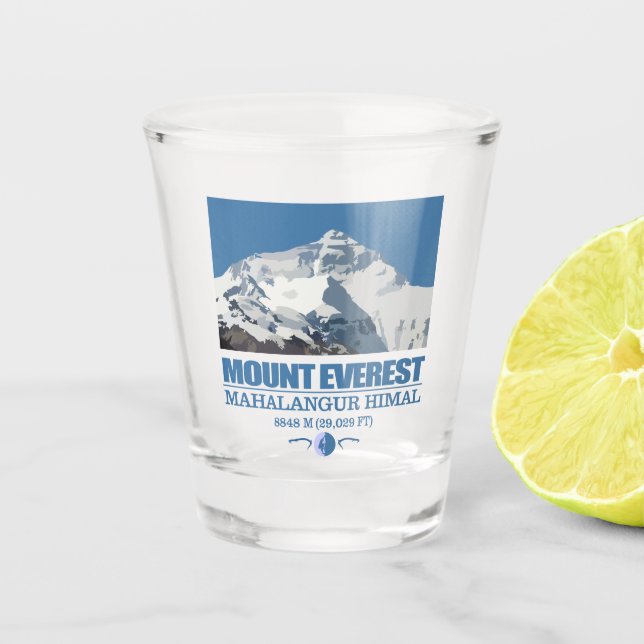 Mount Everest Shot Glass (Front)