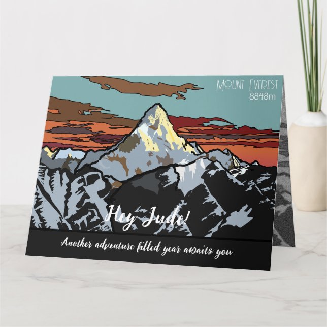 Mount Everest - The stunning top of the planet Card (Front)