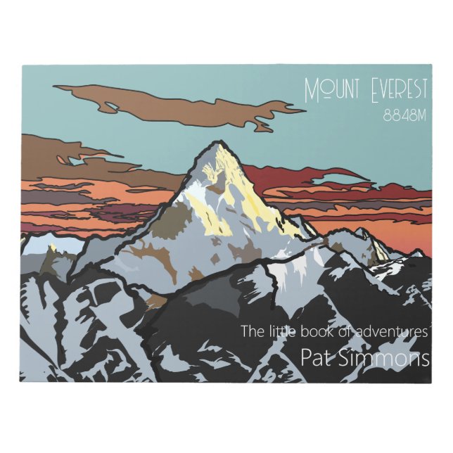 Mount Everest - The stunning top of the planet Notepad (Front)