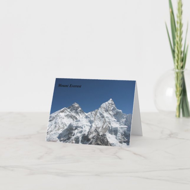 Mount Everest view from Kala Patar Card (Front)