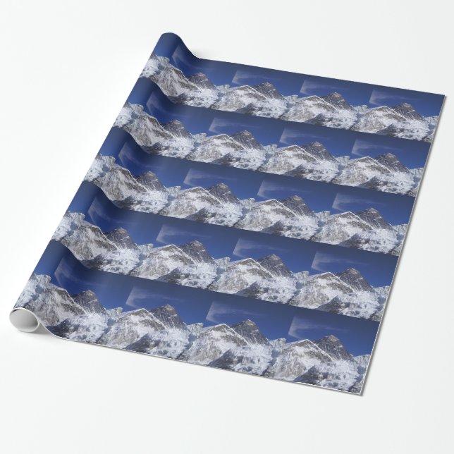 Mount Everest Wrapping Paper (Unrolled)