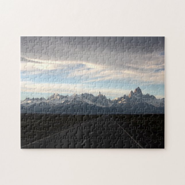 Mount Fitz Roy And Andes Range Jigsaw Puzzle (Horizontal)