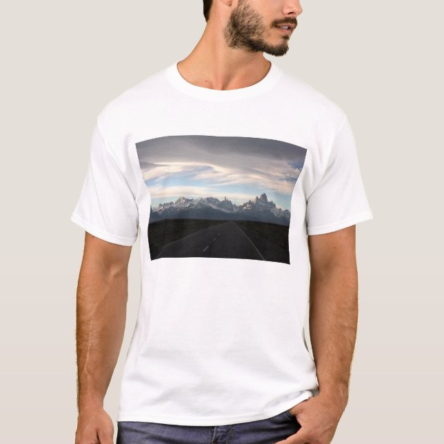 Mount Fitz Roy And Andes Range T-Shirt (Front)
