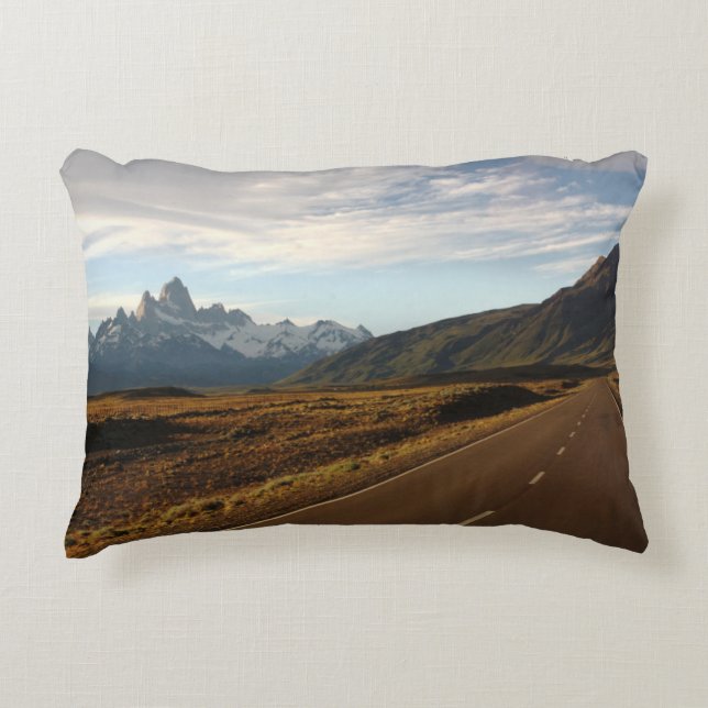 Mount Fitz Roy And Mount Cerro Torre Decorative Cushion (Front)