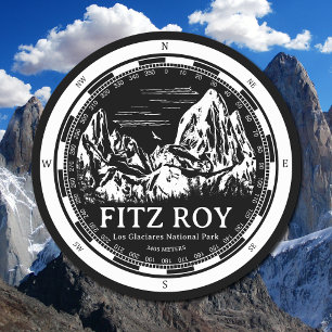 Mount Fitz Roy - Cerro Chaltén South America Round Paper Coaster