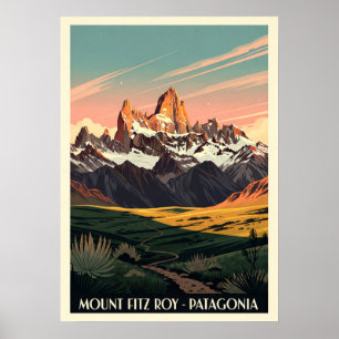 Mount Fitz Roy Patagonia V07 Poster