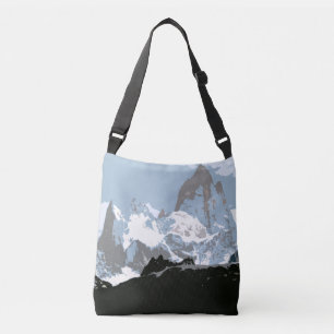 Mount Fitzroy Mountain, Patagonia, Argentina Crossbody Bag