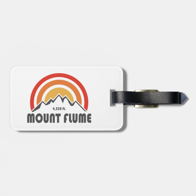 Mount Flume New Hampshire Luggage Tag (Back Horizontal)