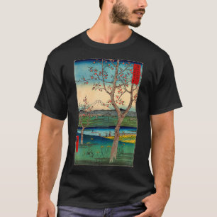 Mount Fuji and prunus flowers Japanese Blossom Ori T-Shirt