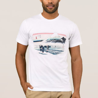 Mount Fuji and Rice Fields Ukiyo-e by Hiroshige T-Shirt