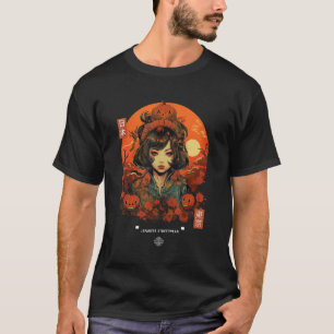 Mount Fuji Cherry Blossoms Geisha Japanese Garden T-Shirt