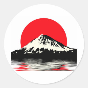 Mount Fuji Classic Round Sticker