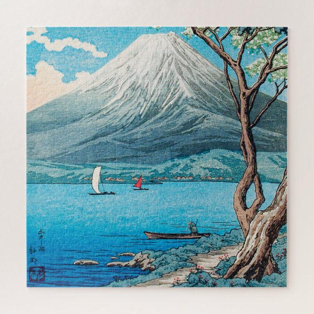 Mount Fuji from Lake Yamanaka by Hiroaki Takahashi Jigsaw Puzzle (Horizontal)