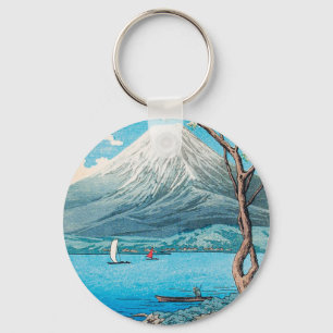 Mount Fuji from Lake Yamanaka by Hiroaki Takahashi Key Ring