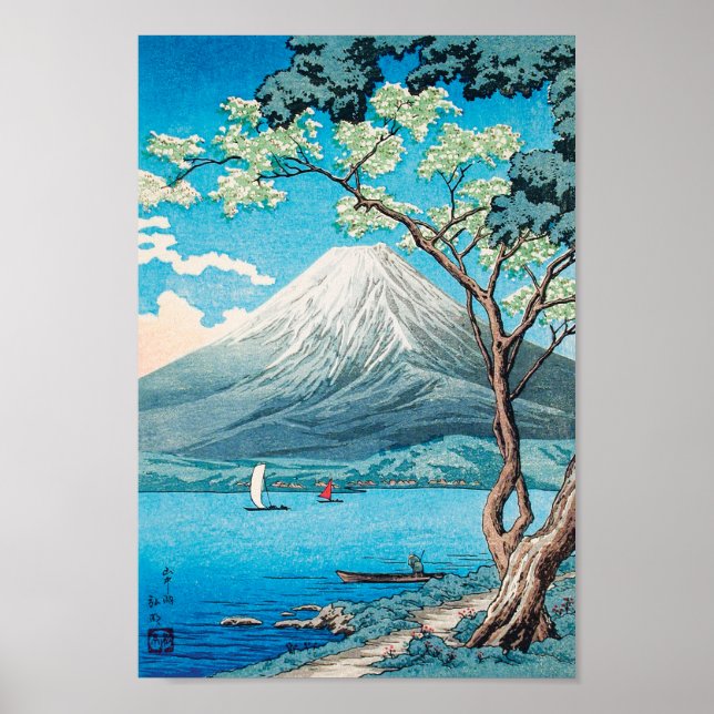 Mount Fuji from Lake Yamanaka by Hiroaki Takahashi Poster (Front)
