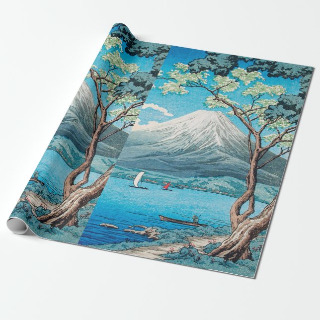 Mount Fuji from Lake Yamanaka by Hiroaki Takahashi Wrapping Paper (Unrolled)