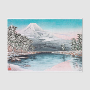 Mount Fuji from Tagonoura, Snow Hiroaki Takahashi Tissue Paper