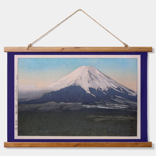 Mount Fuji, Hiroshi Yoshida Hanging Tapestry (Front)