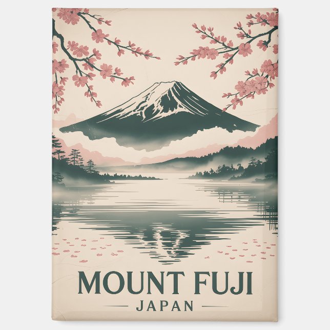 Mount Fuji Japan Magnet (Front)