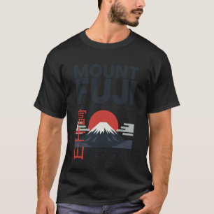 Mount Fuji Japan Retro Travel T-Shirt
