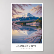 Mount Fuji Japan Wall Art, Iconic Volcano 