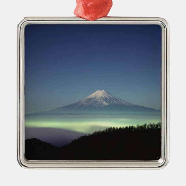 Mount Fuji Metal Ornament (Front)