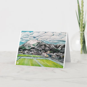 Mount Fuji Painting by Alfred Fox Card