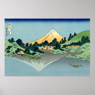 Mount Fuji Reflected in Lake Kawaguchi Poster