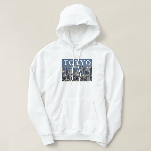 Mount Fuji | Shinjuku District Skyline Tokyo Japan Hoodie (Design Front)