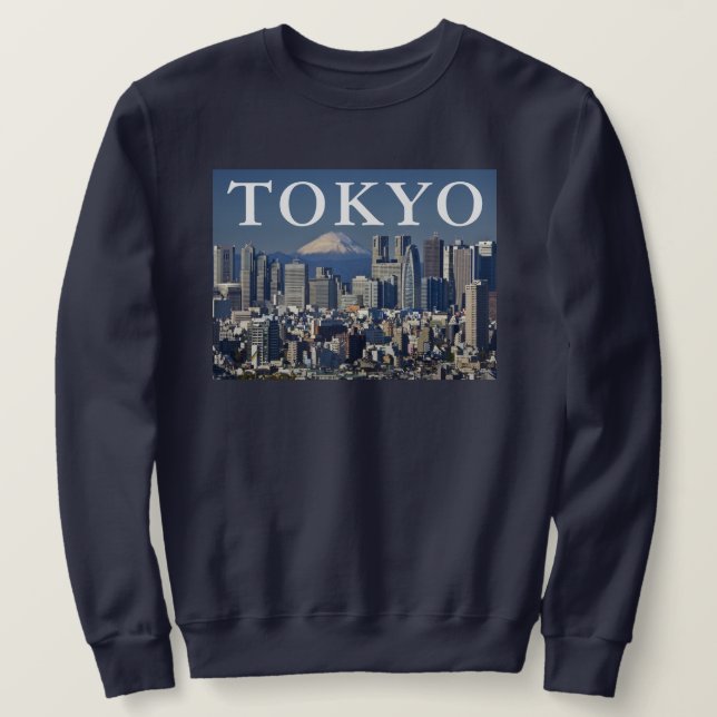 Mount Fuji | Shinjuku District Skyline Tokyo Japan Sweatshirt (Design Front)