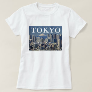 Mount Fuji Shinjuku District Skyline Tokyo Japan T-Shirt