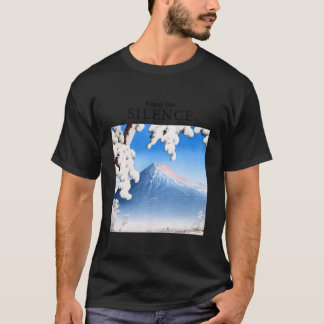 Mount Fuji Snow Winter Japanese Vintage Art Kawase T-Shirt