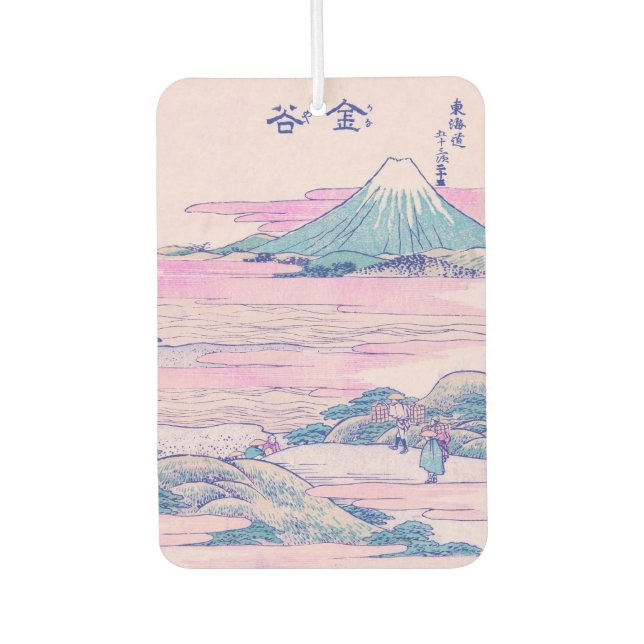 Mount Fuji Ukiyo-e Japanese Vintage Art Car Air Freshener (Front)