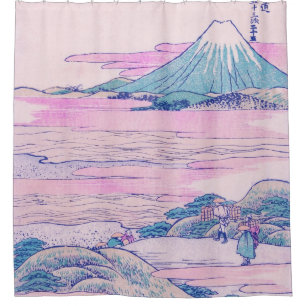 Mount Fuji Ukiyo-e Japanese Vintage Art Shower Curtain