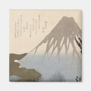 Mount Fuji Under the Snow Magnet