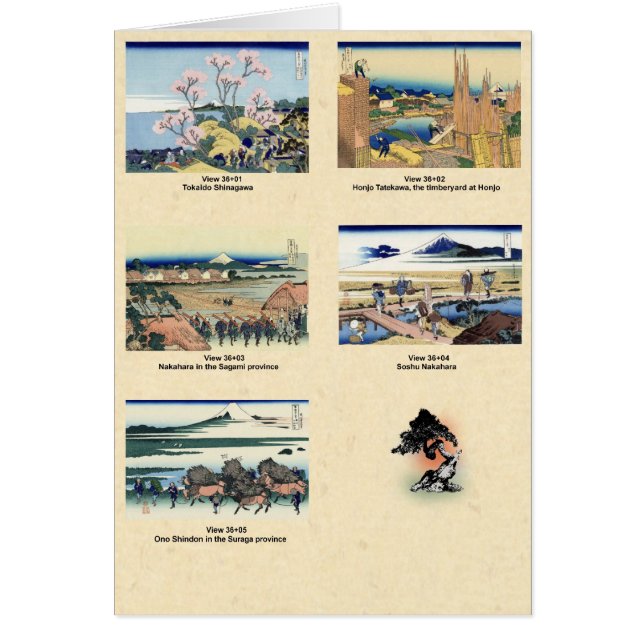 Mount Fuji view 36+01 through 36+05 (Front)