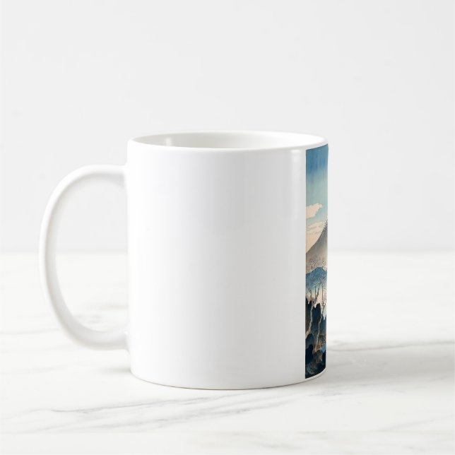 Mount Fuji Vintage Orignal Artist's Design Mug (Left)