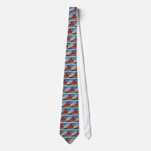 Mount Fuji Volcano Japan Painting Tie