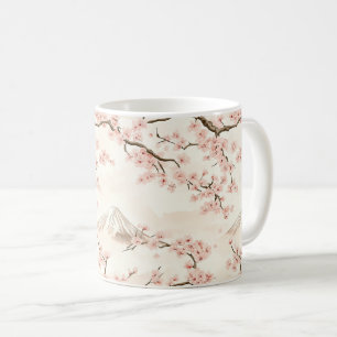 Mount Fuji with Cherry Blossoms – Japanese (3) Coffee Mug