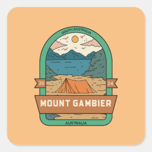 Mount Gambier, South Australia Postcard Square Sticker