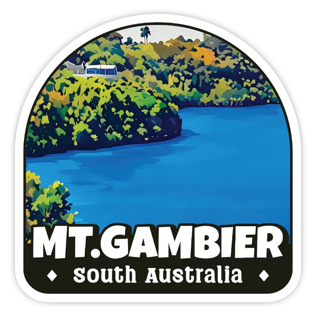 Mount Gambier, South Australia Sticker (Mt Gambier, South Australia Arch Sticker)