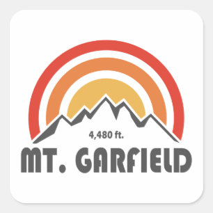 Mount Garfield New Hampshire Square Sticker