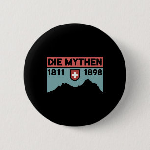 Mount Grosser Mythen Hike Mountain Biking Swiss Hi 6 Cm Round Badge