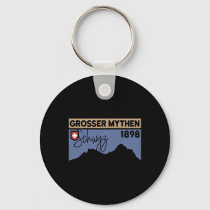 Mount Grosser Mythen Hike Mountain Biking Swiss Hi Key Ring