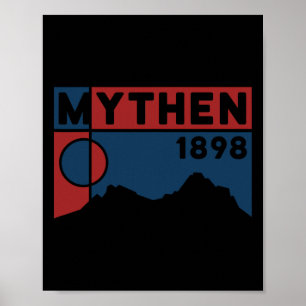 Mount Grosser Mythen Hike Mountain Biking Swiss Hi Poster